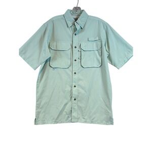 Bimini Bay Outfitters Mens Short Sleeve Fishing Shirt Seafoam Green S Gorpcore